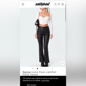 edikted PETITE flair pants.